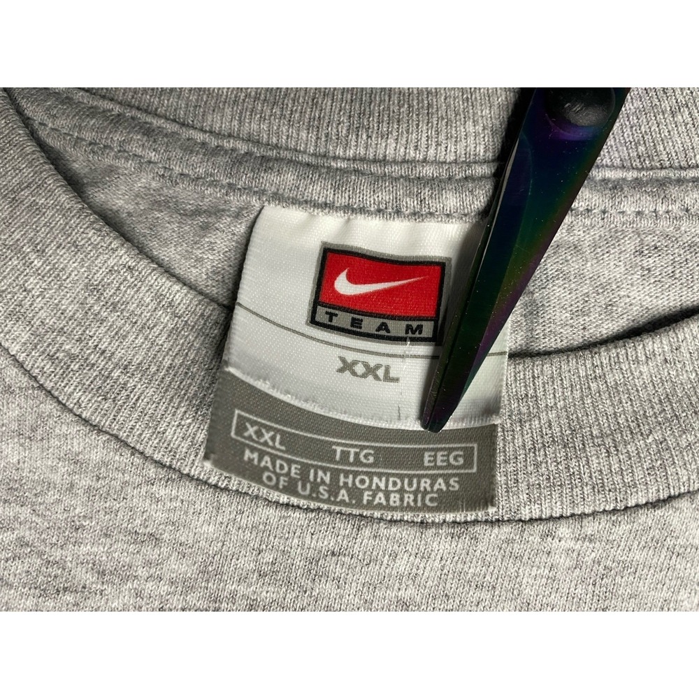 Vintage Y2K Team Nike Harvard University T-Shirt Size XXL Gray - Picture 2 of 8